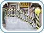 HABY balonske dekoracije - dvobojne girlande i balonski stup - Kult